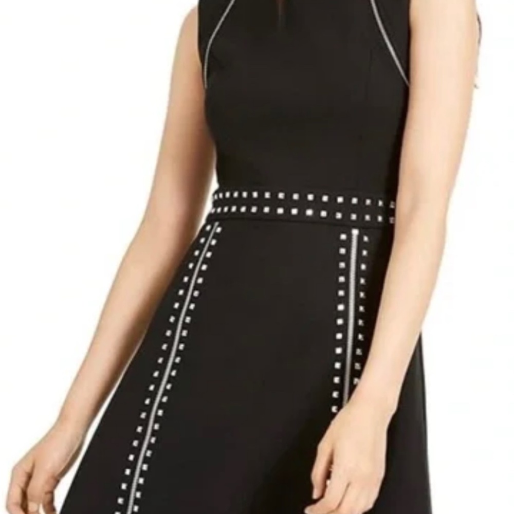 Michael Kora studded zipper dress